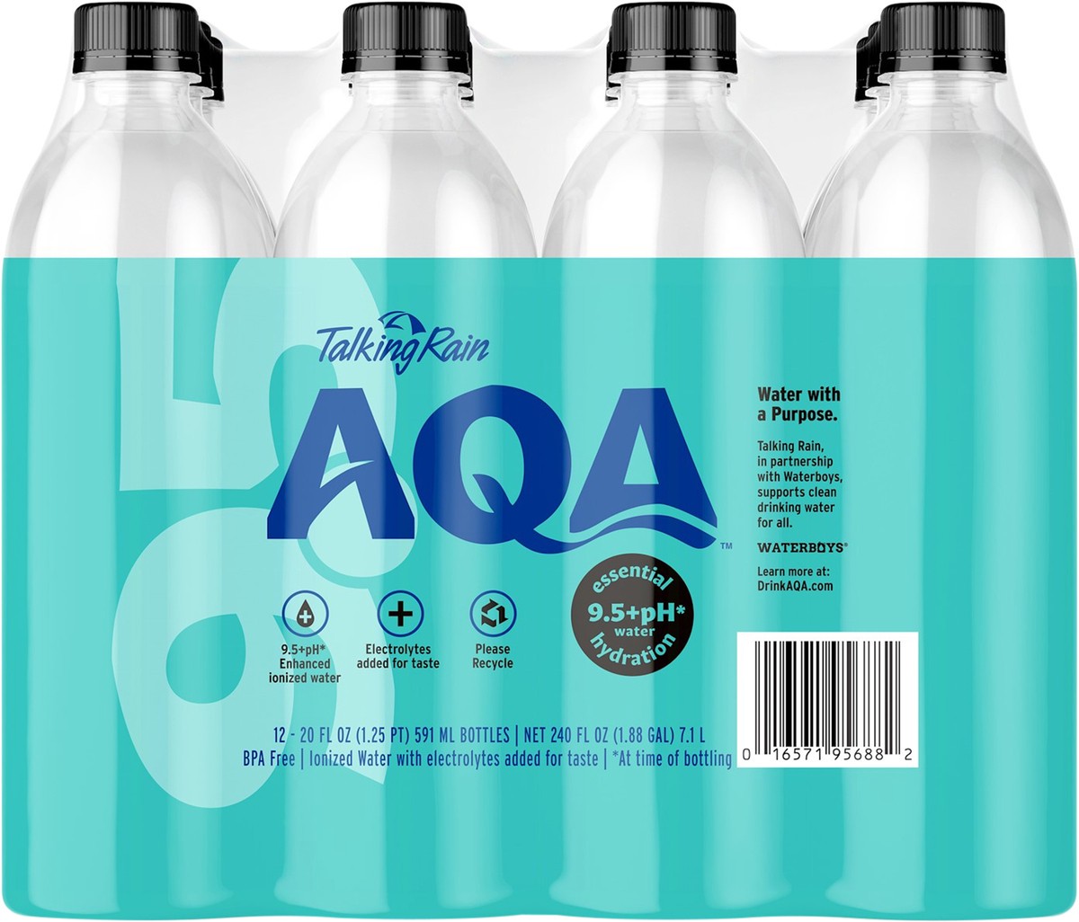 slide 8 of 8, Talking Rain Aqa Alkaline Bottled Water, 12 ct
