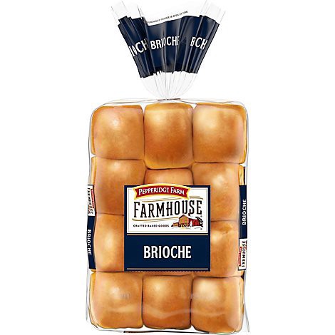 slide 1 of 1, Pepperidge Farm Farmhouse Brioche Dinner Rolls 12 Rolls - 11 OZ, 11 oz
