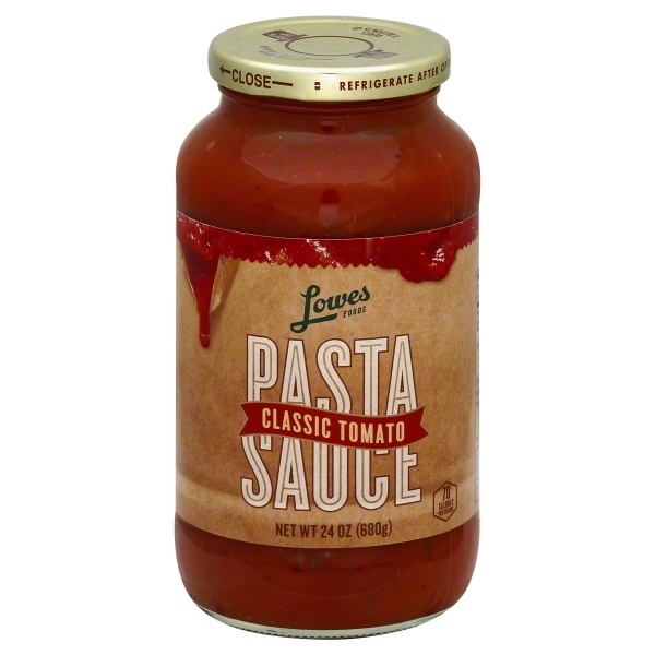 slide 1 of 1, Lowes Foods Pasta Sauce Classic Tomato, 24 ct