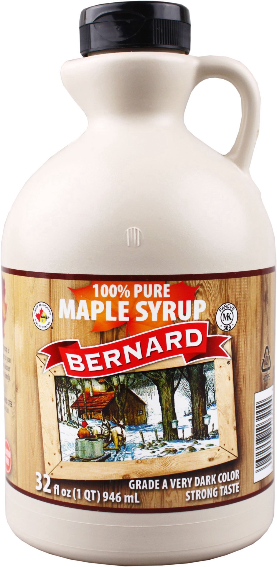 slide 1 of 1, Bernard Grade A Very Dark Maple Syrup, 32 oz