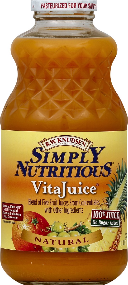 slide 5 of 6, R.W. Knudsen Simply Nutritious Vita Juice, 32 fl oz