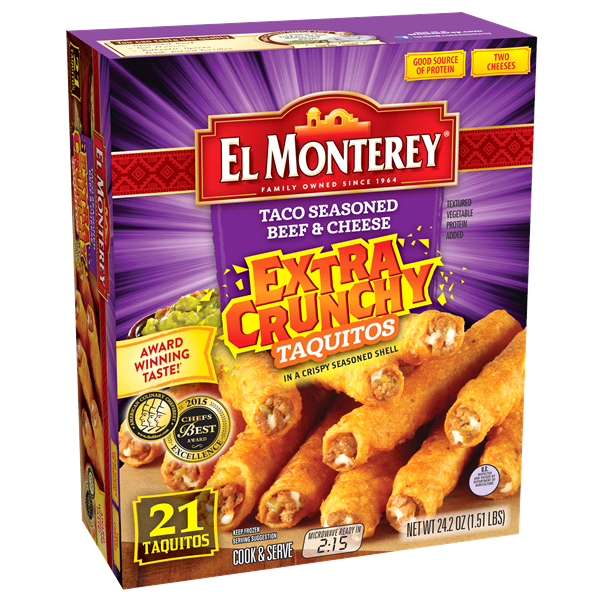 El Monterey Taquitos, Taco Seasoned Beef & Cheese 24 ct Shipt