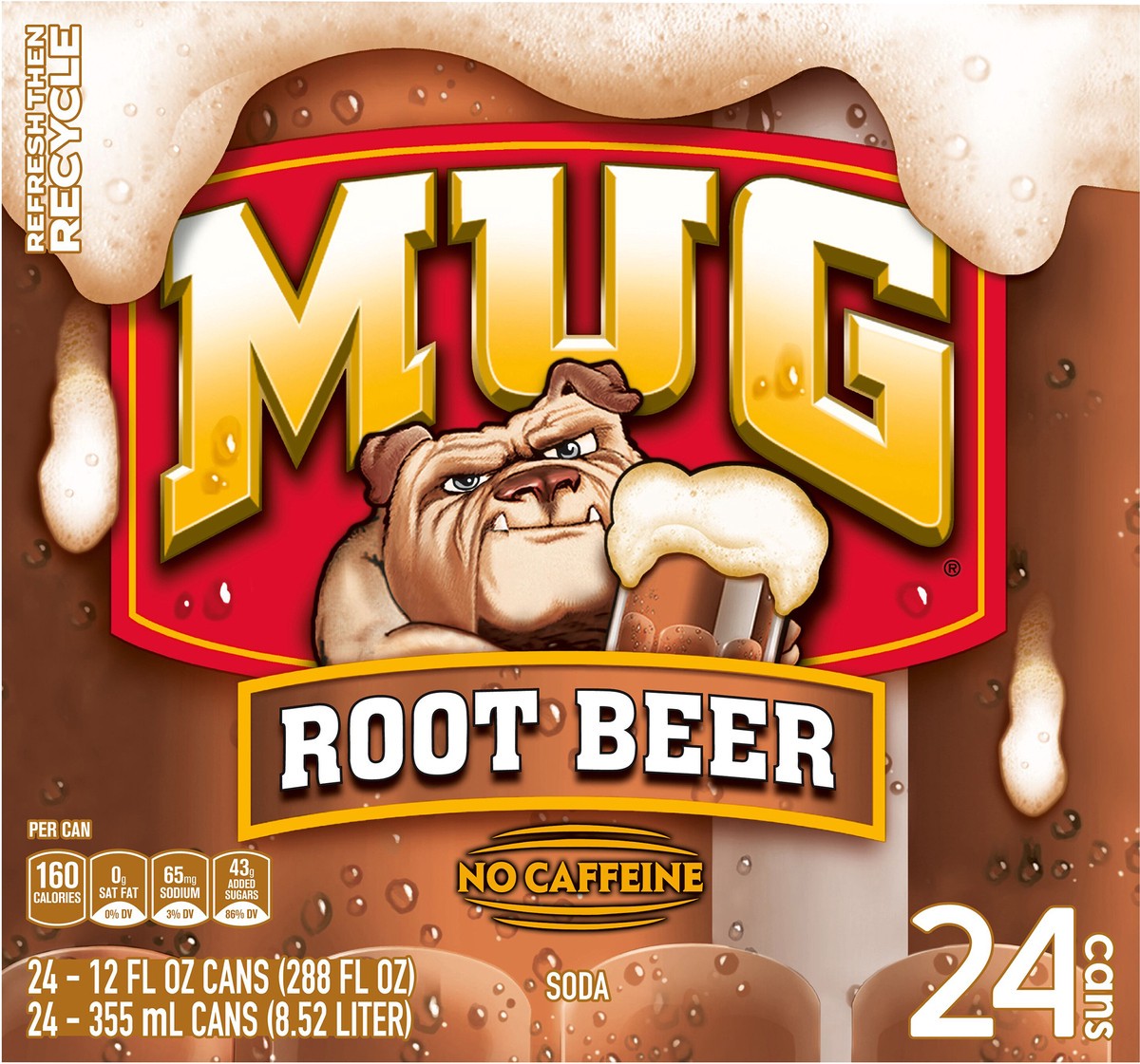 Lipton Tray Mug Root Beer Soda (Case) 24x355.0 ml