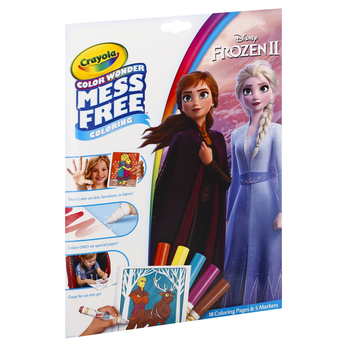 slide 2 of 8, Crayola Frozen Coloring Book and Markers, 1 ct