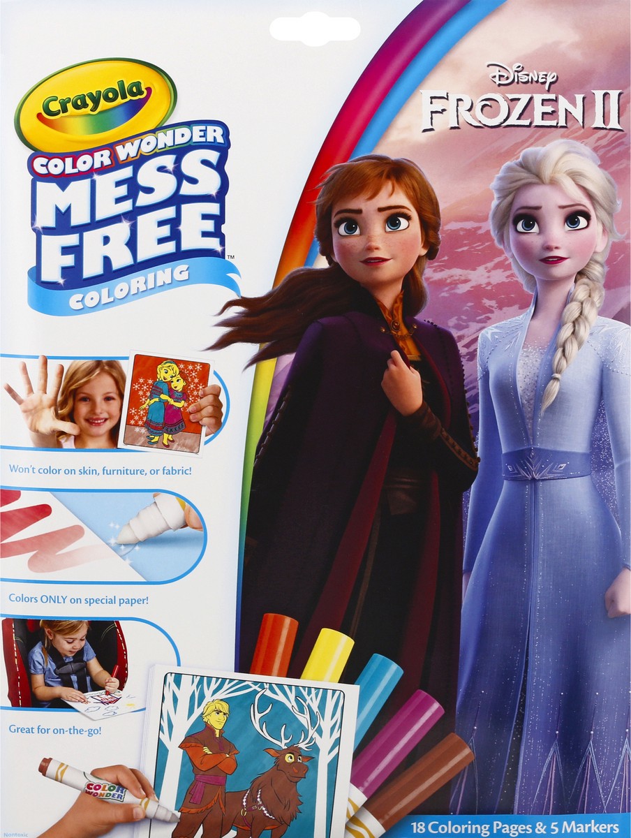 slide 7 of 8, Crayola Frozen Coloring Book and Markers, 1 ct