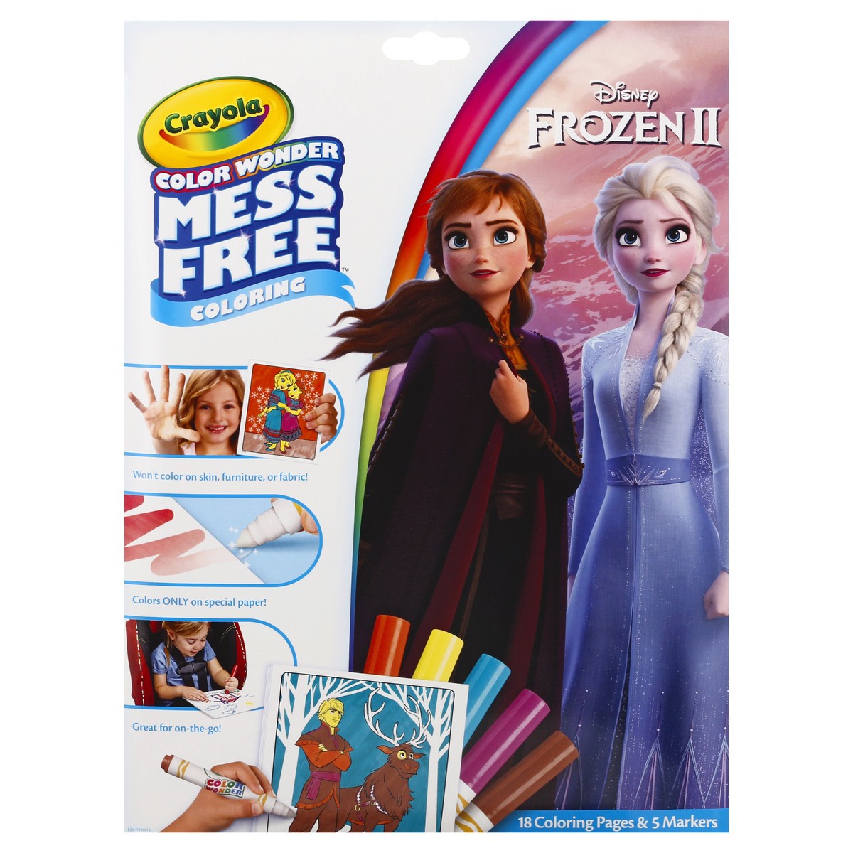 slide 1 of 13, Crayola Frozen Coloring Book and Markers, 1 ct