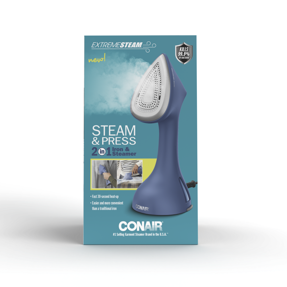 slide 1 of 1, Conair Steam and Press 2 in 1 Iron, 1 ct