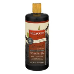 Dr. Jacobs Naturals Charcoal Castile Liquid Soap Face & Body Wash
