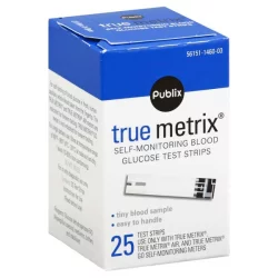 Publix Self-Monitoring Blood Glucose Test Strips, True Metrix