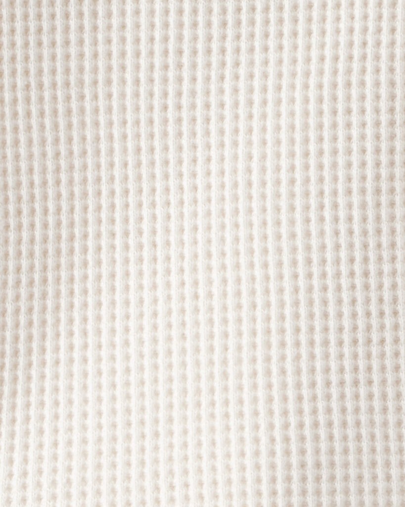 slide 3 of 3, Baby Boy Long-Sleeve Waffle Knit Utility Shirt - White White 12M, 1 ct