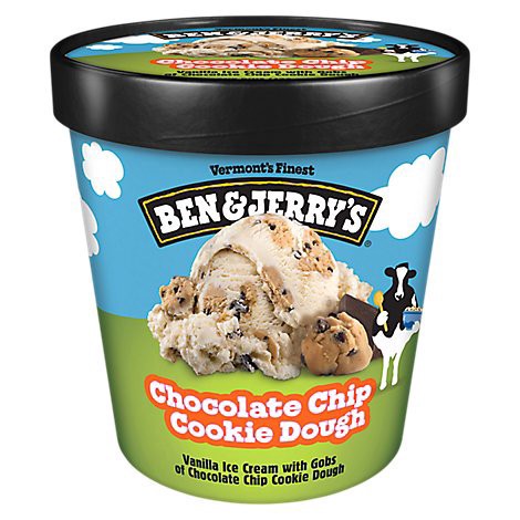 slide 1 of 1, Ben & Jerry's Chocolate Chip Cookie Dough Ice Cream - 16 Oz, 16 oz