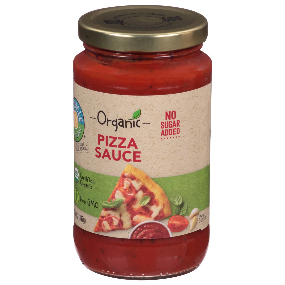 slide 9 of 9, Full Circle Market Organic No Sugar Added Pizza Sauce 14 oz, 14 oz