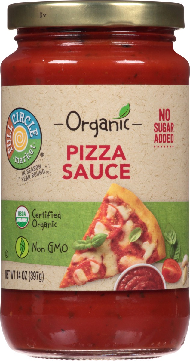 slide 2 of 9, Full Circle Market Organic No Sugar Added Pizza Sauce 14 oz, 14 oz