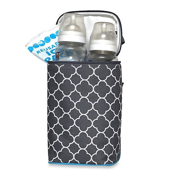 slide 2 of 3, J.L. Childress Tall TwoCOOL Clover Insulated Cooler - Grey/Teal, 2 ct