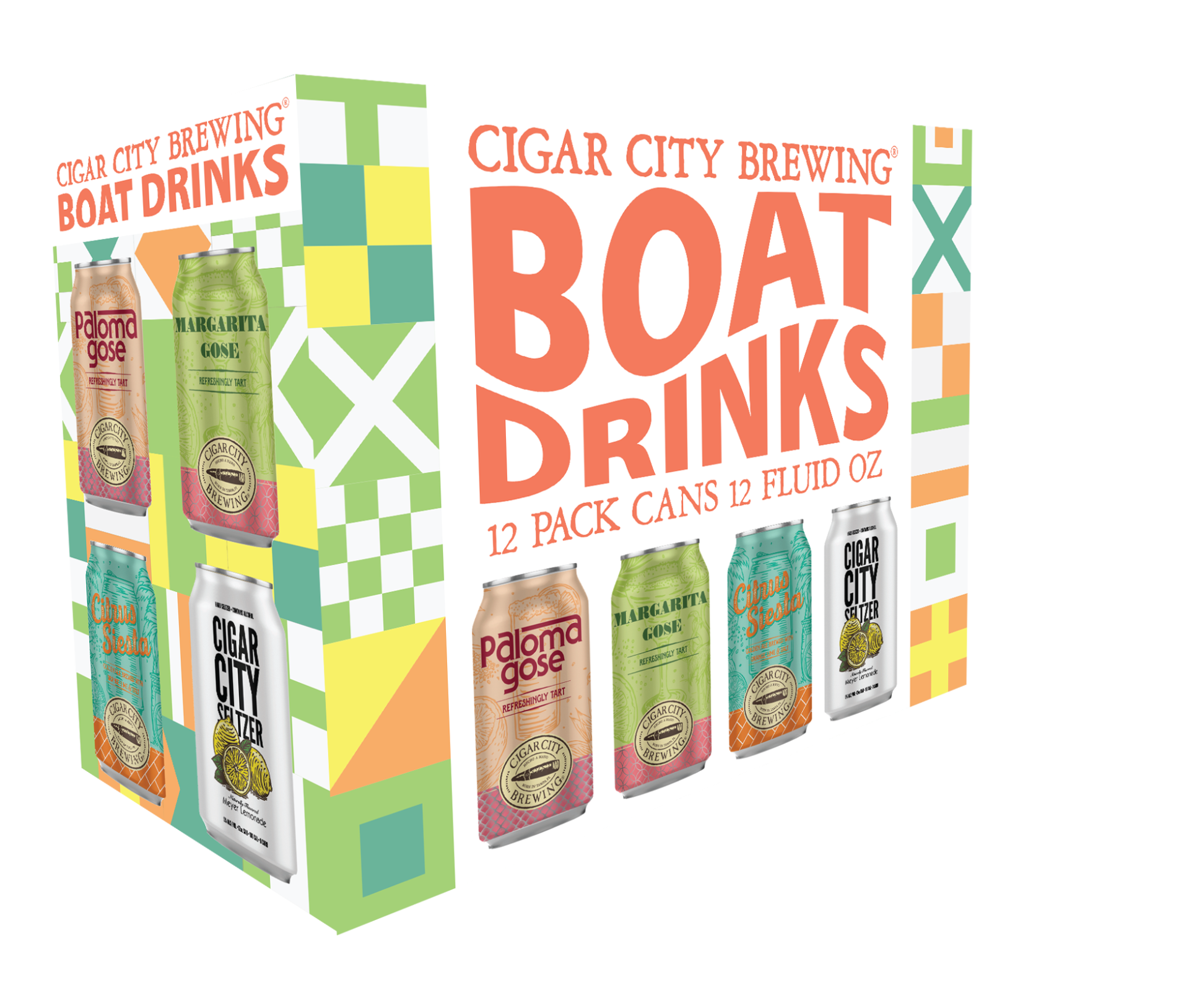 slide 1 of 2, Cigar City Brewing Cigar City Boat Drinks Variety 12 Pk Can, 12 oz