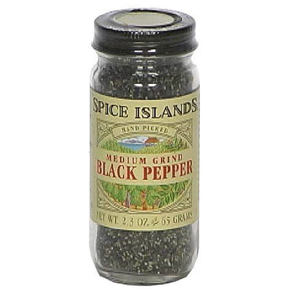 slide 1 of 1, Spice Islands Medium Grind Black Pepper, 2.1 oz