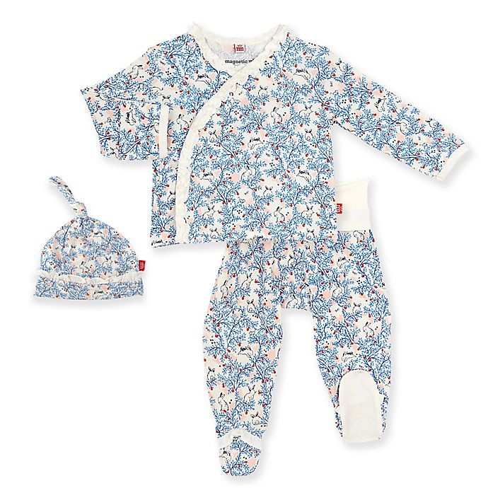 slide 1 of 1, Magnetic Me by Magnificent Baby Somebunny Floral Pant Set, 3 ct; 0-3 M