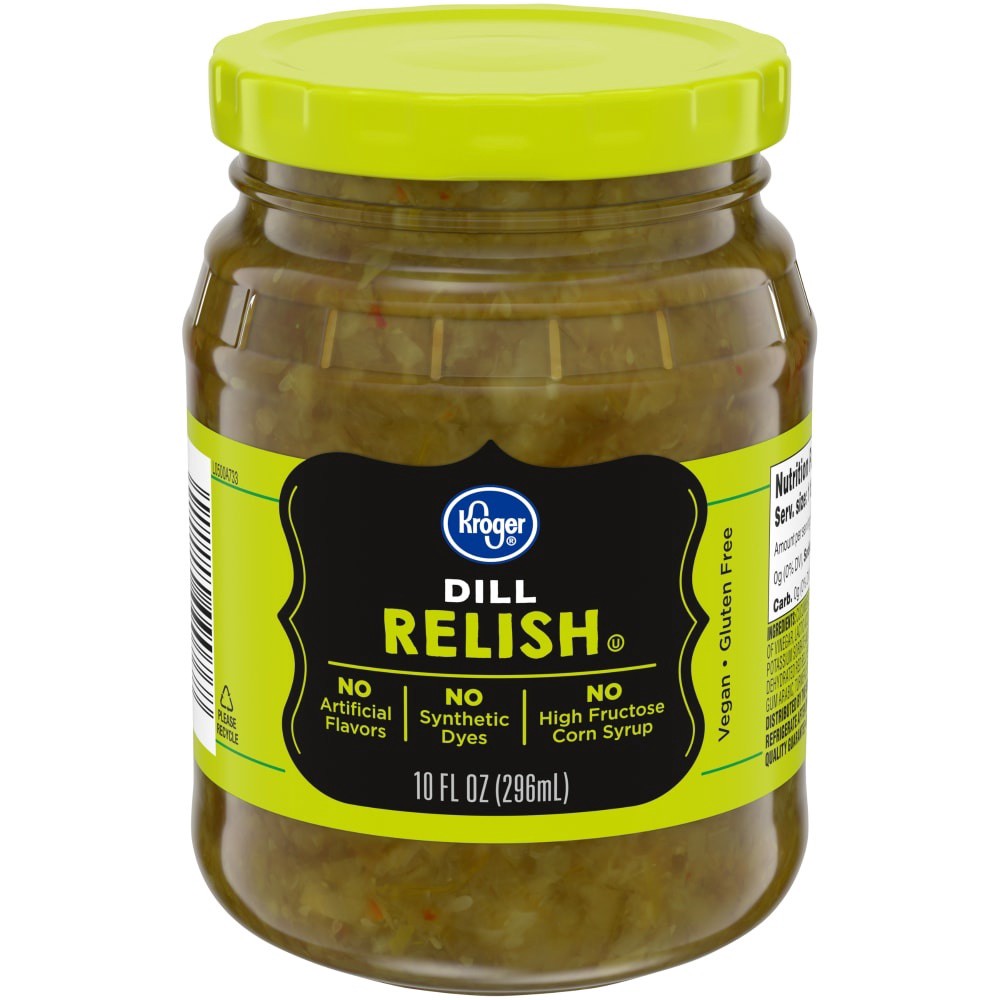 slide 1 of 3, Kroger Dill Pickle Relish, 10 fl oz