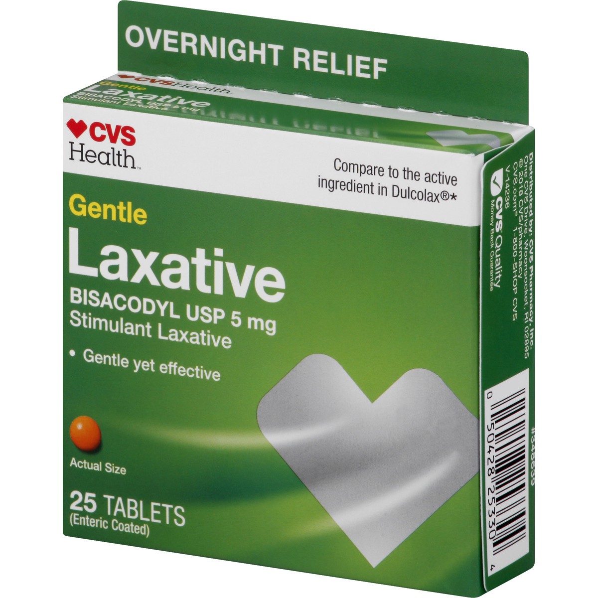 slide 5 of 12, CVS Health Gentle Laxativetablets, 25 Ct, 1 ct