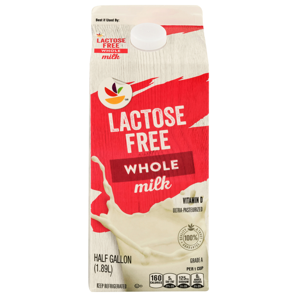 slide 1 of 1, Giant Whole Milk Lactose Free, 1/2 gal
