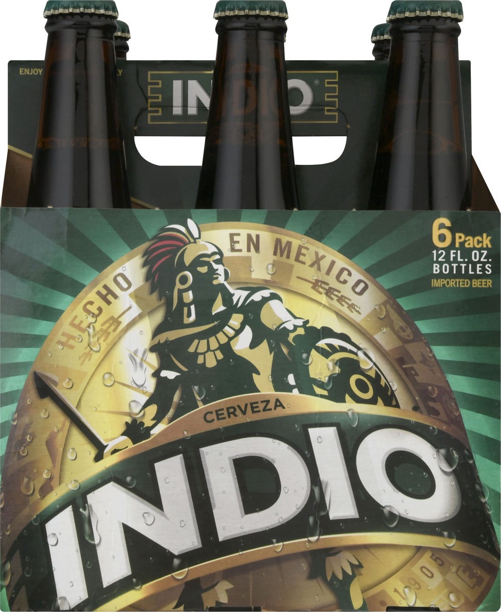 slide 9 of 9, Indio 6 Pack Beer 6 ea, 12 oz