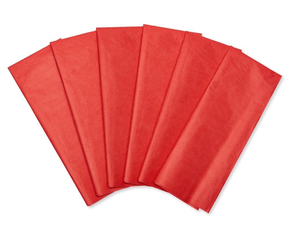 slide 1 of 1, American Greetings All Occasion Red Tissue Paper, 8 ct