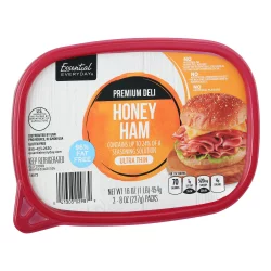 Essential Everyday Ham, Honey, Premium Deli, Ultra Thin