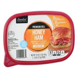 Essential Everyday Ham, Honey, Premium Deli, Ultra Thin