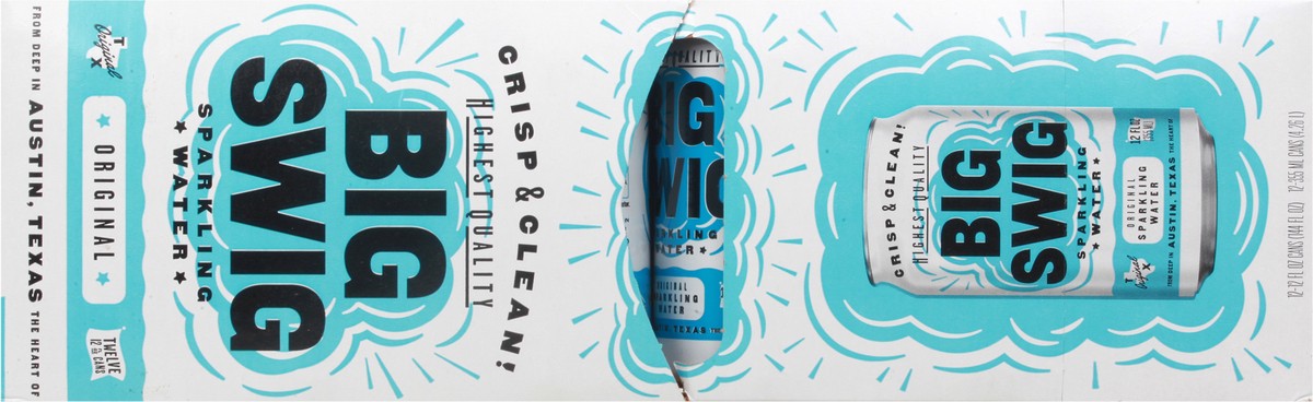 slide 5 of 9, Big Swig Sparkling Water - Original - 12 ct; 12 fl oz, 12 ct; 12 fl oz