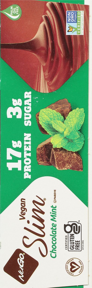 slide 8 of 9, NuGo Slim Vegan Chocolate Mint Protein Bar 12 - 1.59 oz Bars, 12 ct