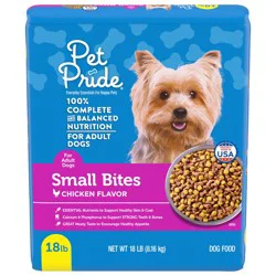 Pet Pride Chicken Flavor Small Bites Dry Dog Food