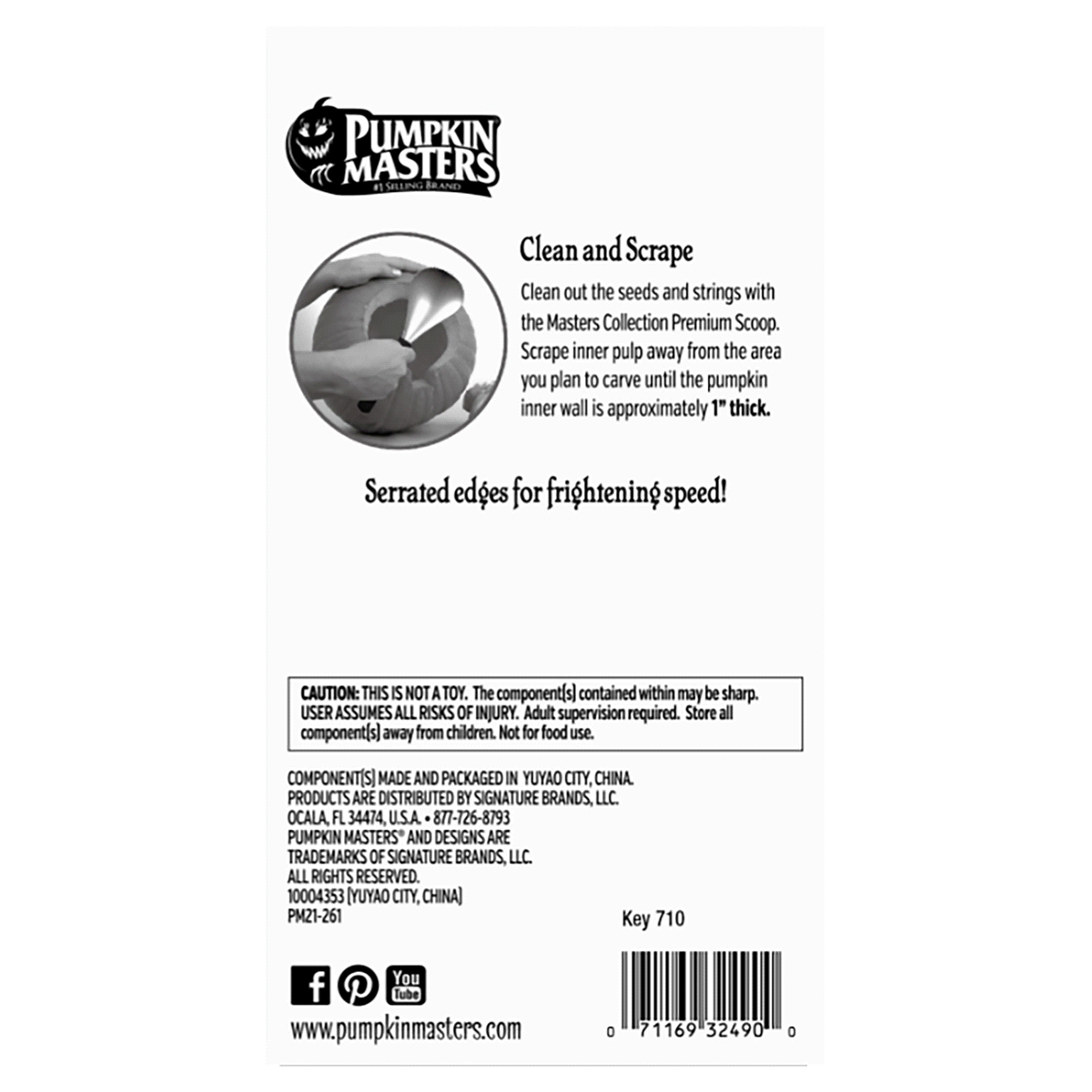 slide 4 of 5, Pumpkin Masters Masters Collection Premium Scoop, 1 ct