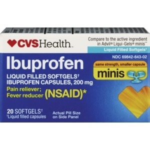 slide 1 of 1, CVS Health Ibuprofen Minis 200Mg Softgels 20Ct, 1 ct