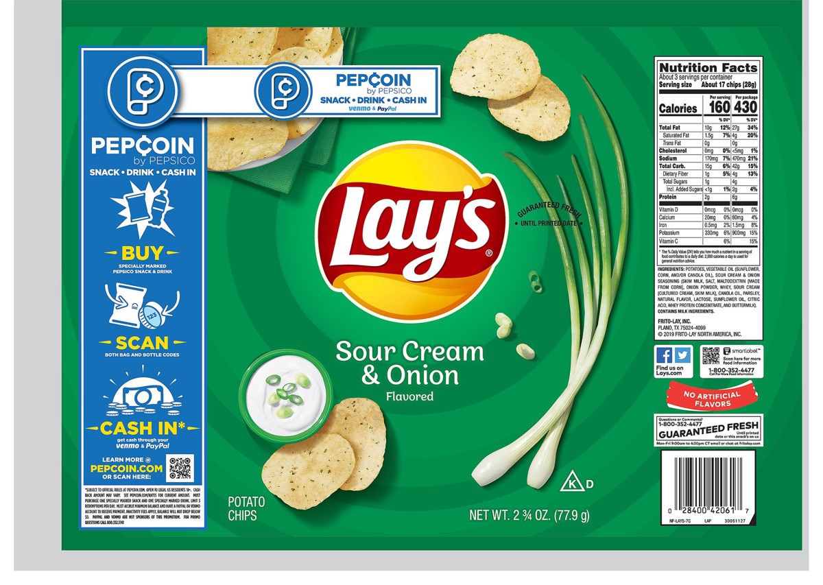 slide 6 of 7, Lay's Potato Chips, 2.75 oz