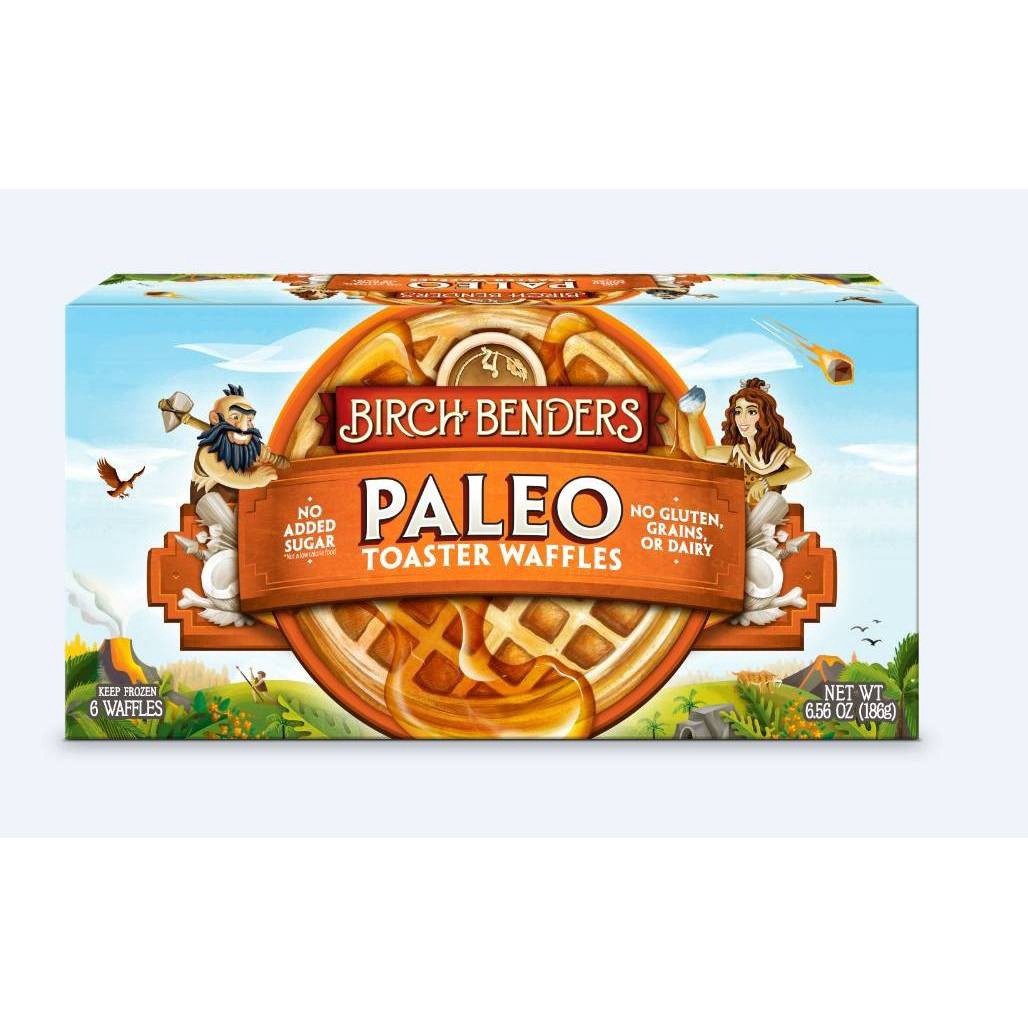 slide 1 of 3, Birch Benders Paleo Waffle 6Ct, 6.56 oz