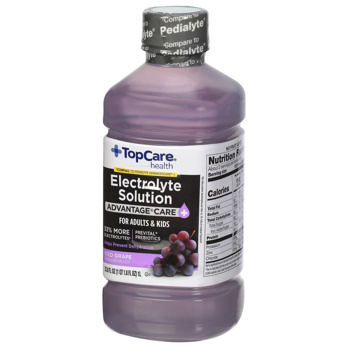 slide 4 of 9, Topcare Electrolyte Adult Iced Grape, 1 liter