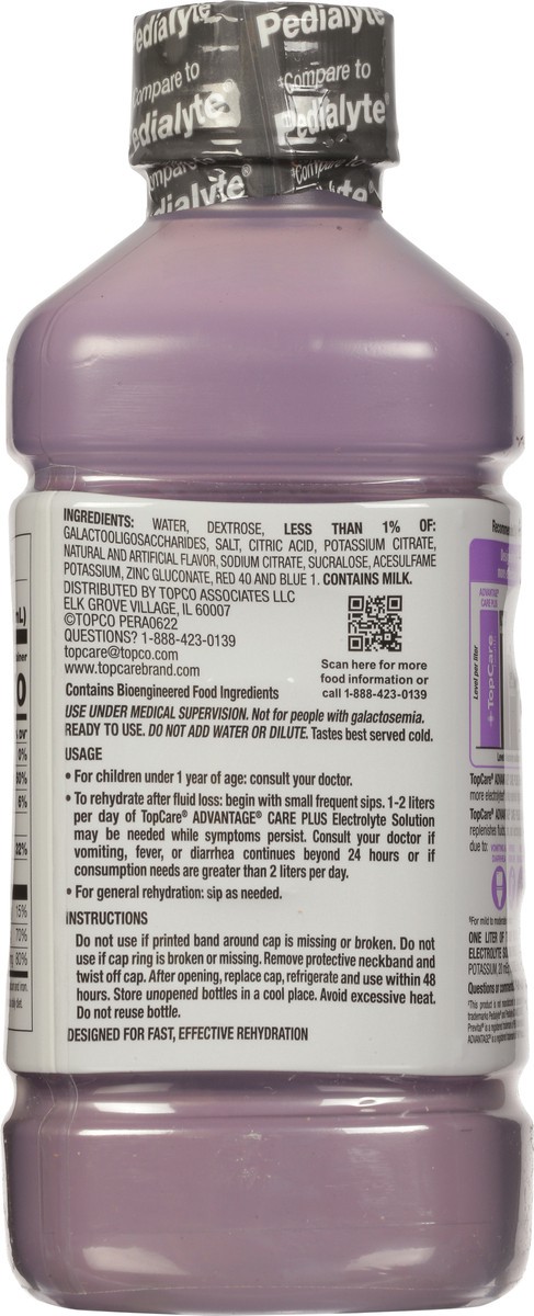 slide 2 of 9, Topcare Electrolyte Adult Iced Grape, 1 liter