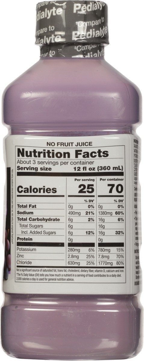slide 9 of 9, Topcare Electrolyte Adult Iced Grape, 1 liter