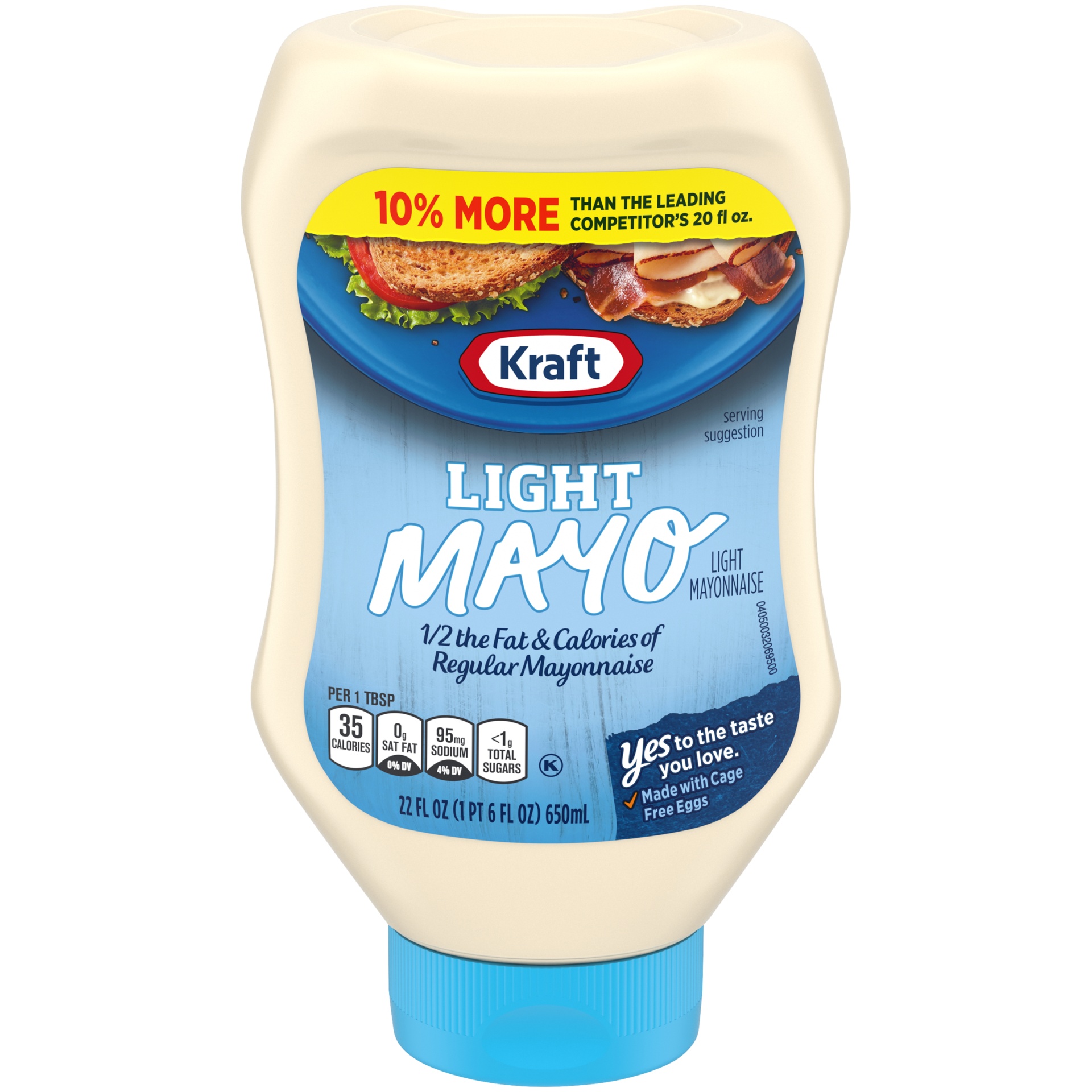 Kraft Light Mayo with 1/2 the Fat & Calories of Regular Mayonnaise 22 ...