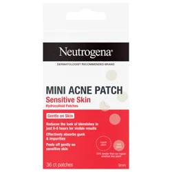 Neutrogena Mini Hydrocolloid Acne Patches for Sensitive Skin, 36 ct