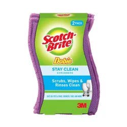 Scotch-Brite Stay Clean Scrubbing Pads 2 Each