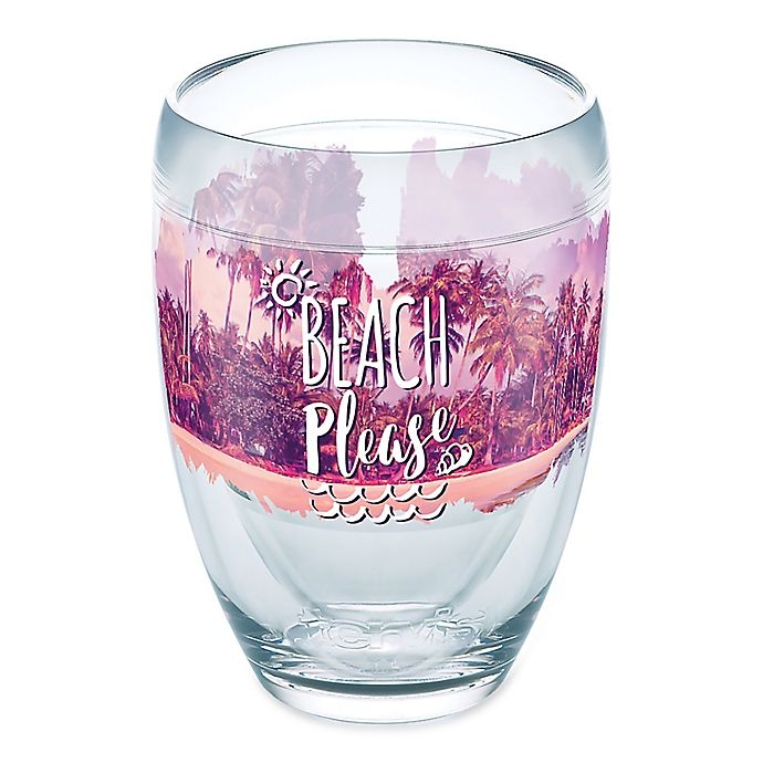 slide 1 of 1, Tervis Beach Please Stemless Wine Glass, 9 oz