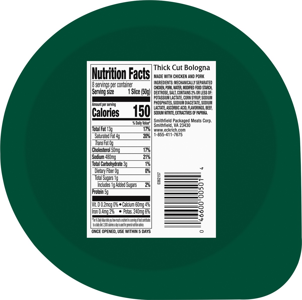 slide 3 of 13, Eckrich Thick Sliced Bologna Lunchmeat, 14 oz, 14 oz