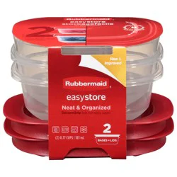 Rubbermaid EasyStore 0.77 Cups Food Storage Container 2 Each