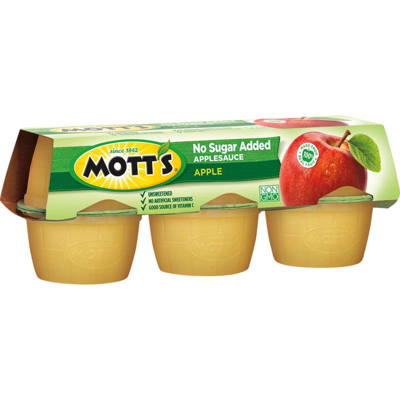 slide 14 of 15, Mott's No Sugar Added Natural Applesauce, 6 ct; 4 oz