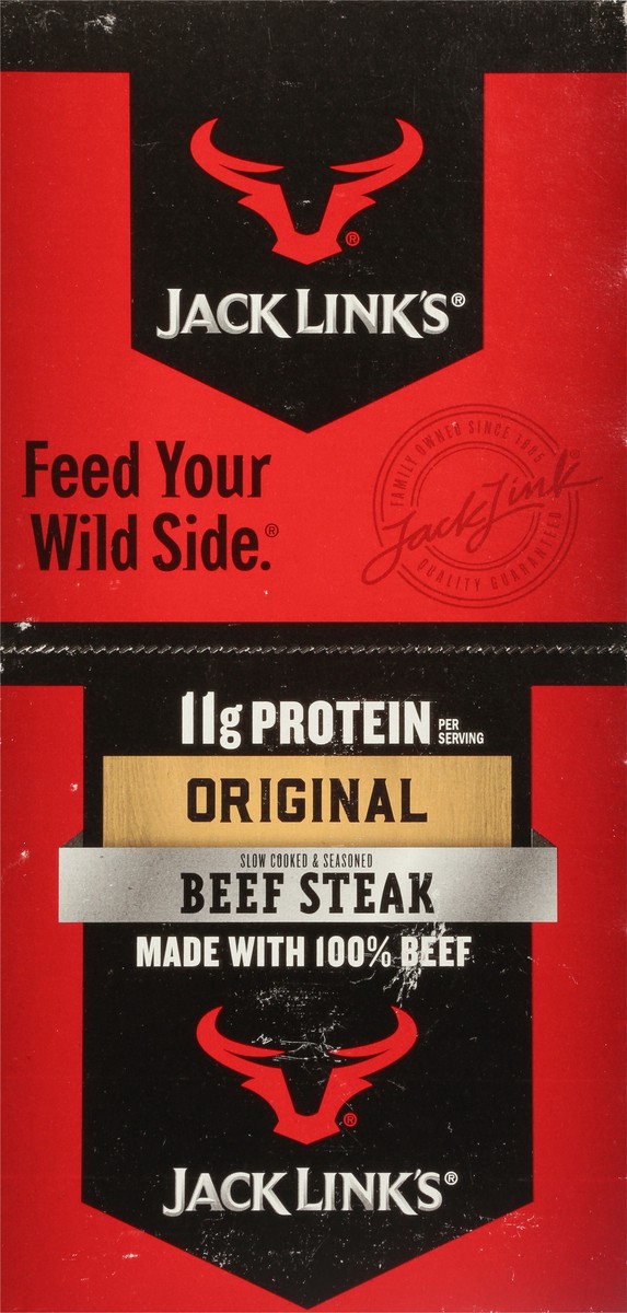 slide 8 of 12, Jack Link's Original Beef Steak 12 - 1 oz Packages, 12 ct