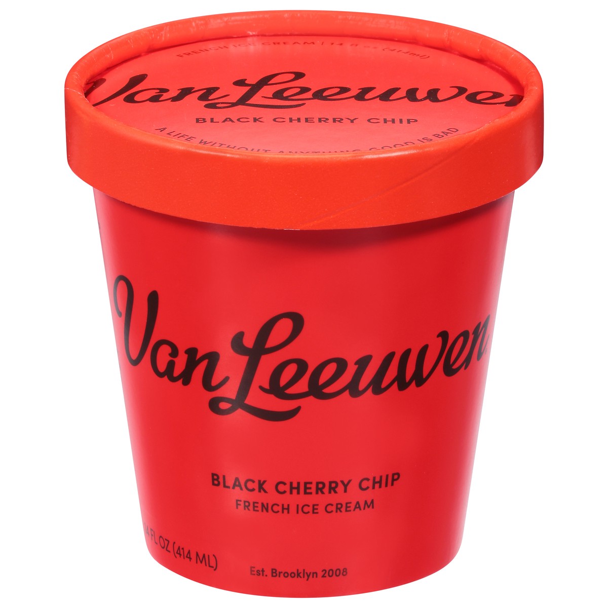 slide 1 of 9, Van Leeuwen French Black Cherry Chip Ice Cream 14 fl oz, 14 fl oz
