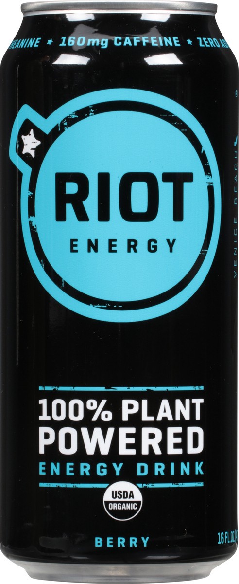 slide 1 of 14, Riot Energy Organic Berry Energy Drink - 16 fl oz, 12 fl oz