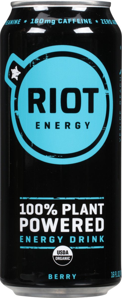 slide 8 of 14, Riot Energy Organic Berry Energy Drink, 12 fl oz