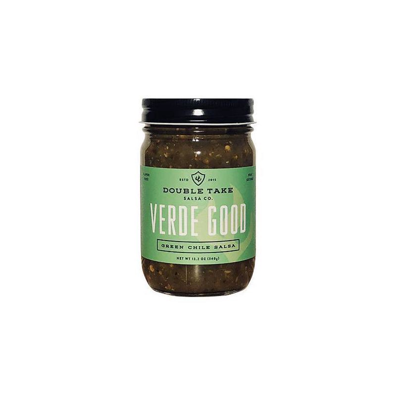 slide 1 of 3, Double Take Salsa Verde Good Green Chile Salsa -13.2oz,